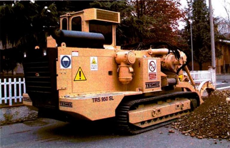 preparar el terreno para una zanjadora